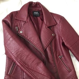 faux leather jacket